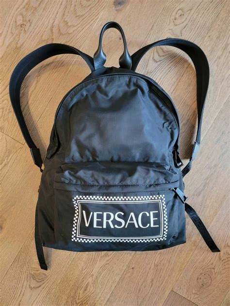 versace hong kong t shirt|Versace nylon backpack.